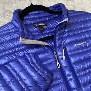 Patagonia Jacket Womens Large Periwinkle UltraLight Down Puffer Jacket Packable